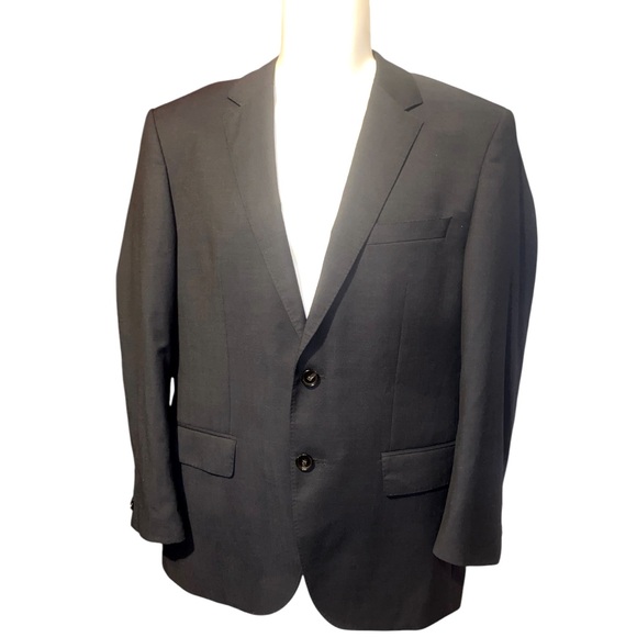 Hugo Boss Guabello Super 120s Black Suitcoat - Picture 1 of 6